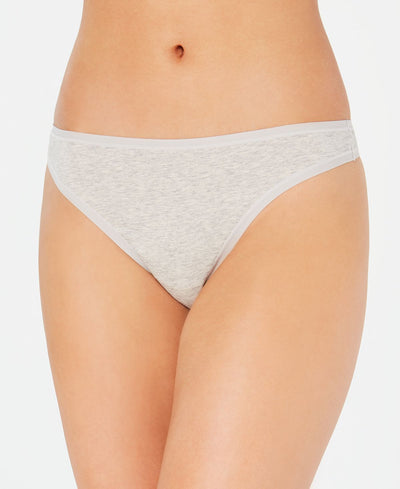 Charter Club Supima Cotton Thong Underwear Dove Grey