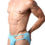 CheapUndies Aqua Exposed Side Modal Brief