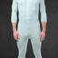 CheapUndies Aqua Long Sleeve Onesie