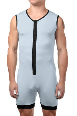 CheapUndies Aqua Sleeveless Onesie thumbnail 2