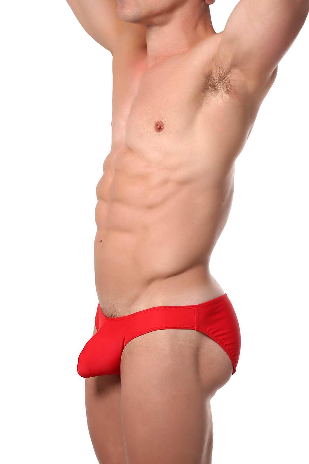 CheapUndies Biking-Red Bikini Brief