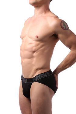 CheapUndies Black Mesh Sports Brief thumbnail 2