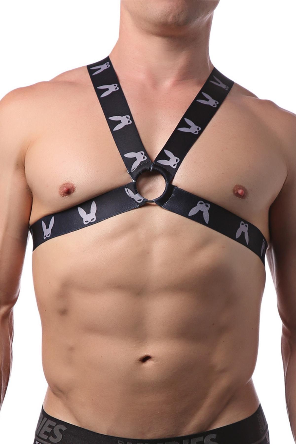 CheapUndies Black Naughty Bunny Harness