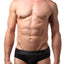 CheapUndies Black Sport Mesh Jockbrief