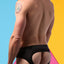 CheapUndies Black Sport Mesh Jockbrief