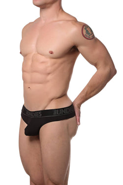 CheapUndies Black Touch Thong thumbnail 3