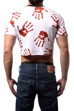 CheapUndies Bloody Hands Crop Top thumbnail 4