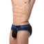 CheapUndies Blue Exposed Sport Mesh Brief