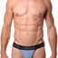 CheapUndies Blue/Grey Striped Jockstrap