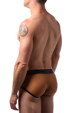 CheapUndies Brown Classic Mesh Brief thumbnail 4