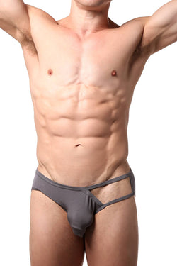 CheapUndies Charcoal Exposed Side Modal Brief thumbnail 3