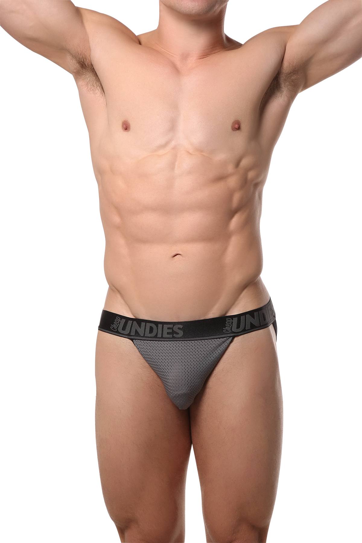 CheapUndies Charcoal Mesh Jockstrap