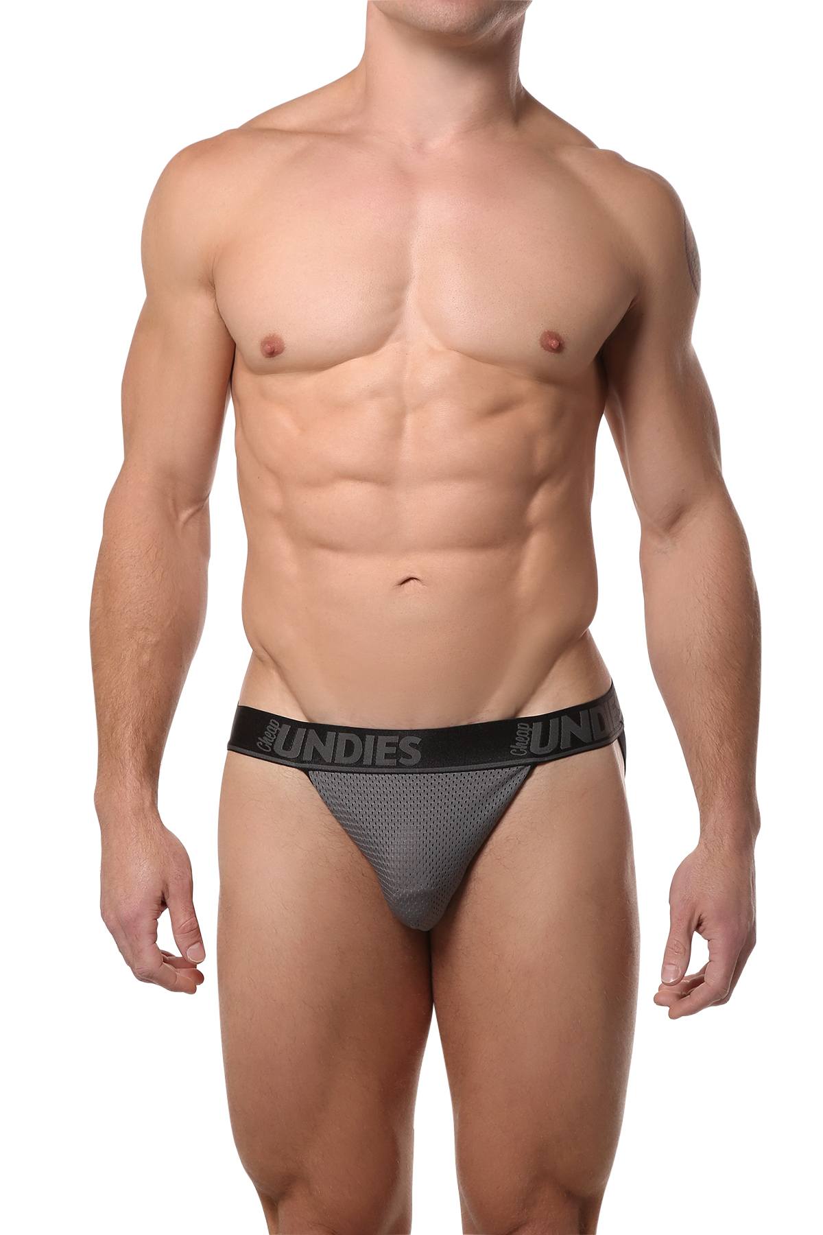 CheapUndies Charcoal Mesh Jockstrap