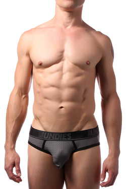 CheapUndies Charcoal Sport Mesh Jockbrief thumbnail 3