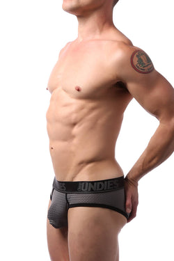 CheapUndies Charcoal Sport Mesh Jockbrief thumbnail 4