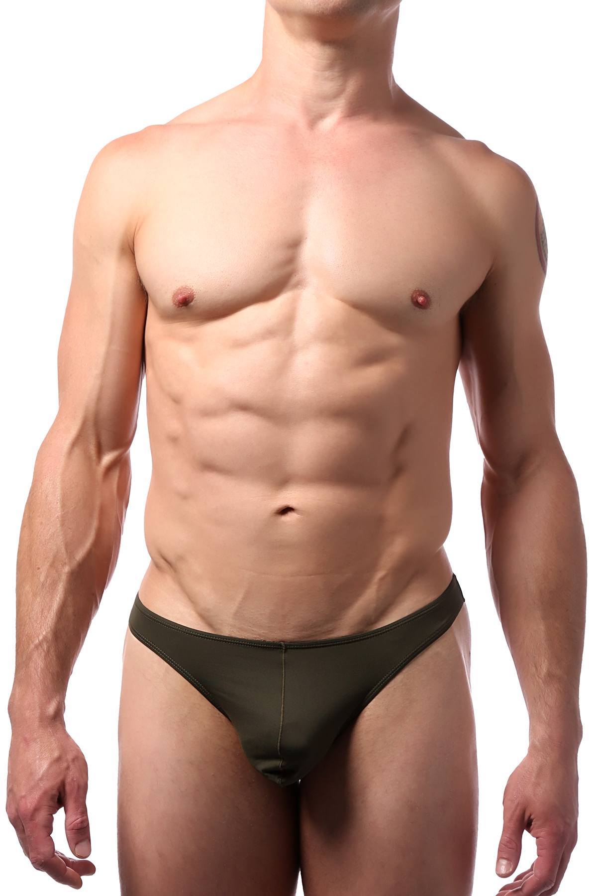 CheapUndies Dark Green Comfort Pouch Thong