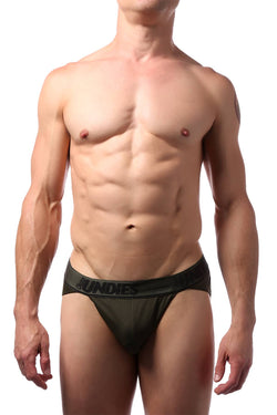 CheapUndies Dark Green Polyamide Sports Brief thumbnail 1