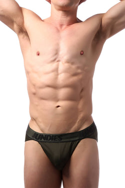 CheapUndies Dark Green Polyamide Sports Brief thumbnail 3