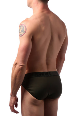 CheapUndies Dark Green Polyamide Sports Brief thumbnail 4