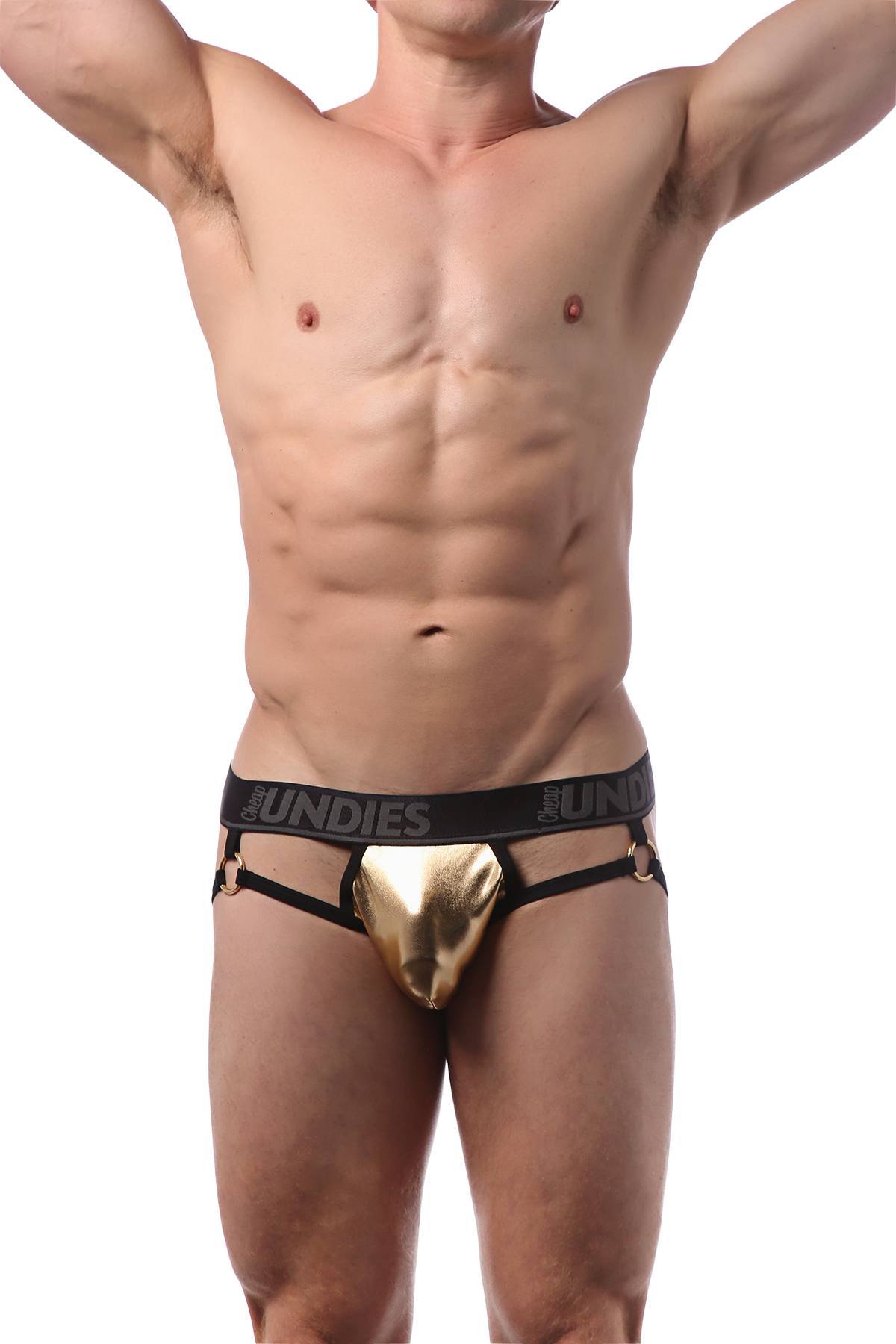 CheapUndies Gold Foil Ring Jock
