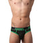 CheapUndies Green Exposed Sport Mesh Jockbrief