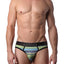 CheapUndies Green Stripes Sport Mesh Jockstrap