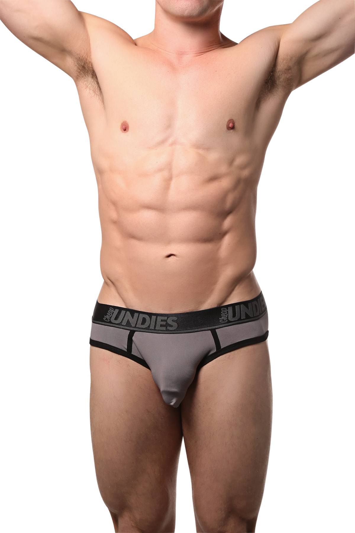 CheapUndies Grey Sports Jock Brief