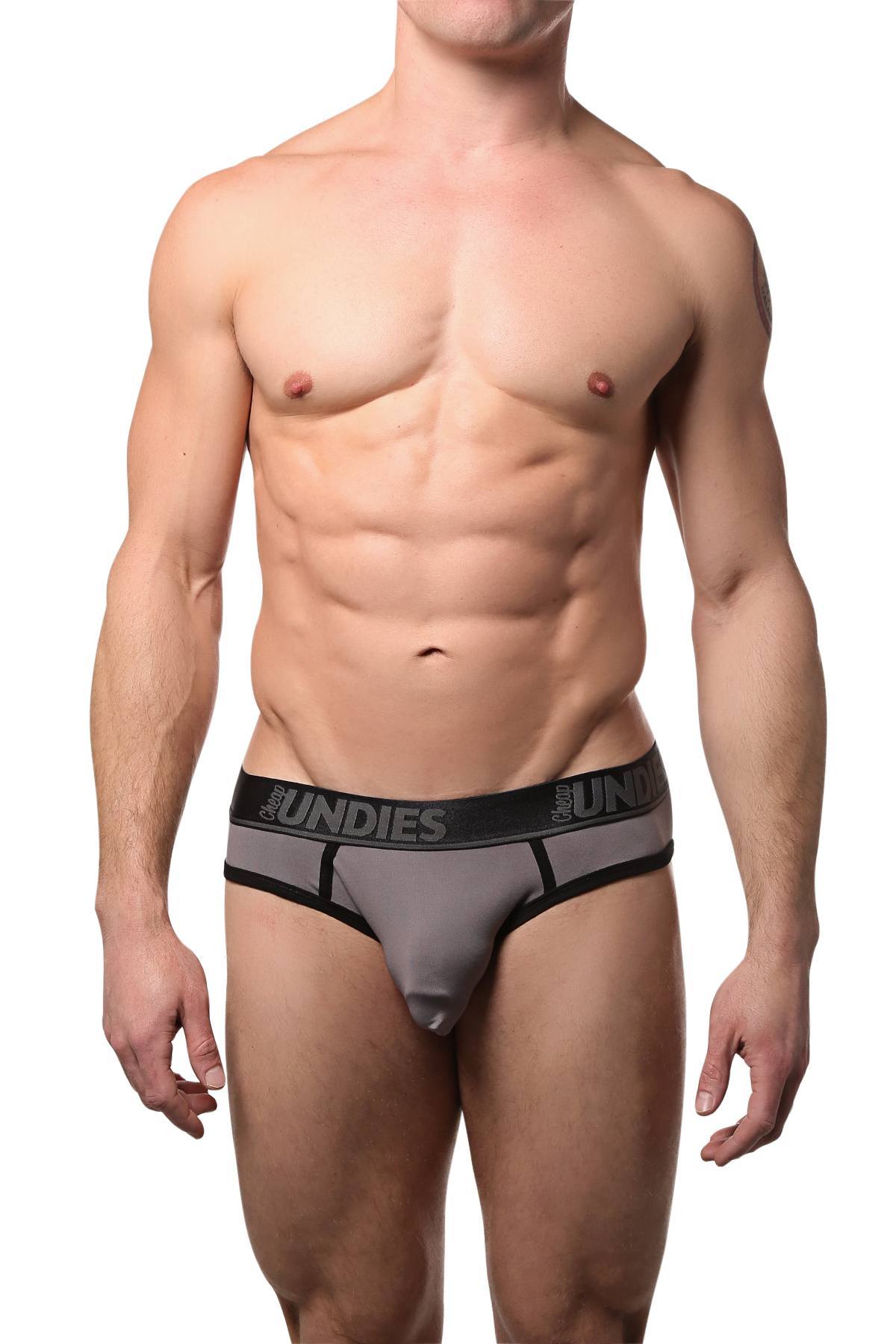 CheapUndies Grey Sports Jock Brief