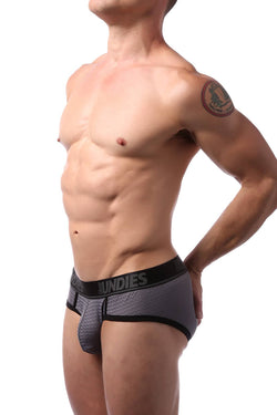 CheapUndies Iron Grey Sport Mesh Brief thumbnail 2