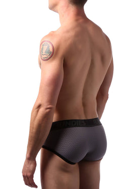 CheapUndies Iron Grey Sport Mesh Brief thumbnail 4