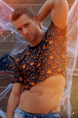 CheapUndies Jack-O-Face Crop Top thumbnail 1