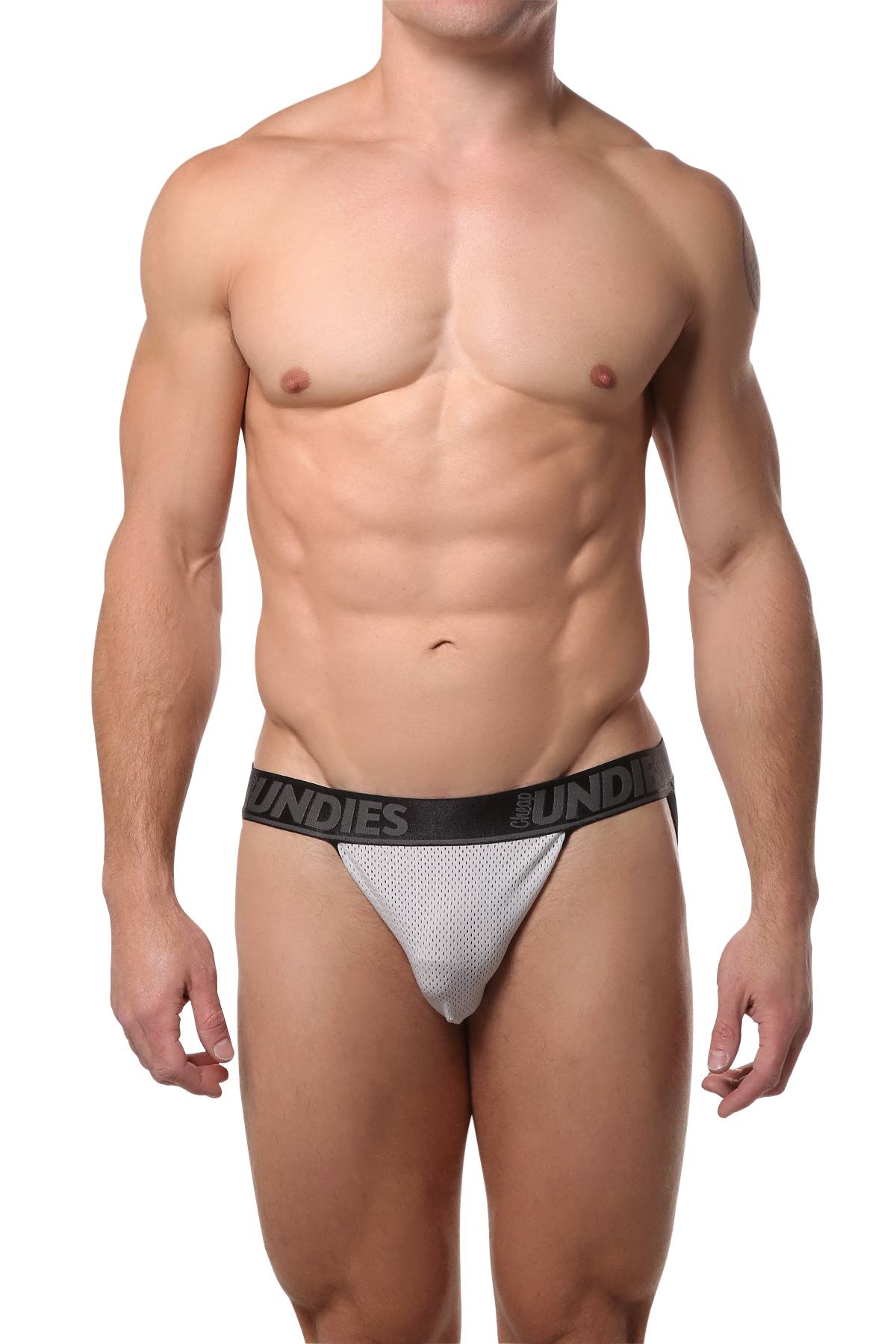 CheapUndies Light-Grey Mesh Jockstrap