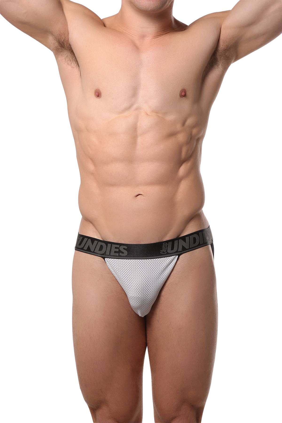 CheapUndies Light-Grey Mesh Jockstrap