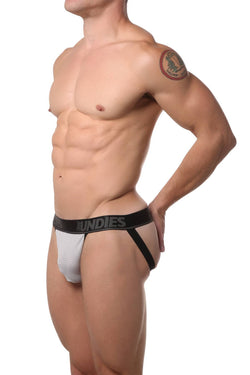 CheapUndies Light-Grey Mesh Jockstrap thumbnail 1