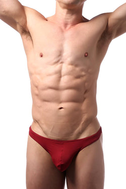 CheapUndies Maroon Comfort Pouch Thong thumbnail 3