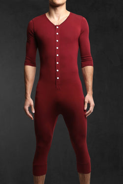 CheapUndies Maroon Long Sleeve Onesie thumbnail 1