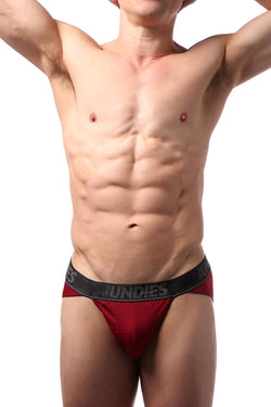 CheapUndies Maroon Mesh Sports Brief thumbnail 3
