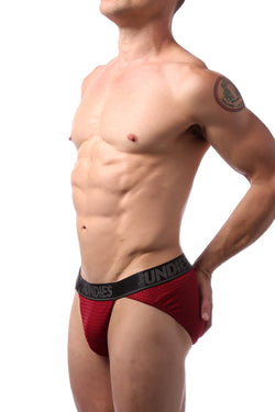 CheapUndies Maroon Mesh Sports Brief thumbnail 2