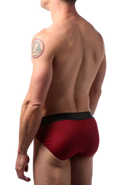 CheapUndies Maroon Mesh Sports Brief thumbnail 4