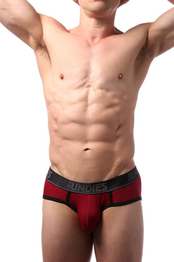CheapUndies Maroon Sport Mesh Brief thumbnail 3
