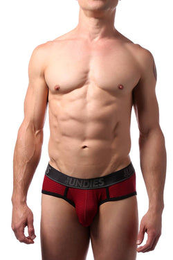 CheapUndies Maroon Sport Mesh Brief thumbnail 1