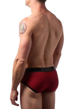 CheapUndies Maroon Sport Mesh Brief thumbnail 4