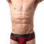 CheapUndies Maroon Sport Mesh Jockbrief