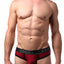 CheapUndies Maroon Sport Mesh Jockbrief