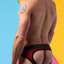 CheapUndies Maroon Sport Mesh Jockbrief