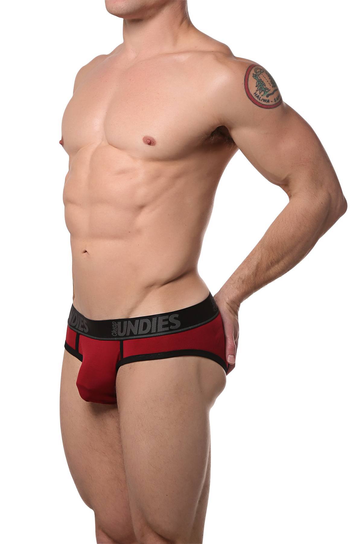 CheapUndies Maroon Touch Jock Brief