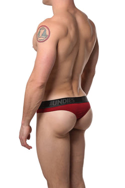 CheapUndies Maroon Touch Thong thumbnail 4