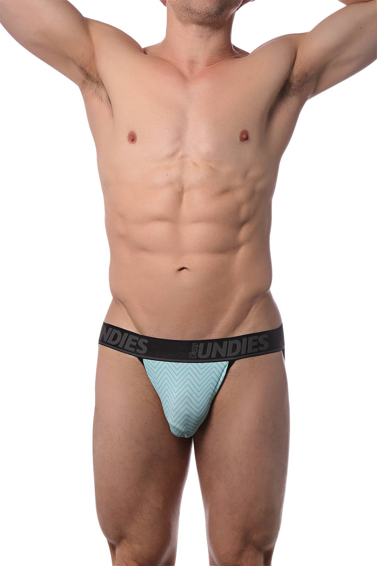 CheapUndies Mint Zig Zag  Jock