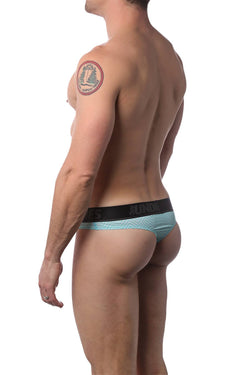 CheapUndies Mint Zig Zag Thong thumbnail 4