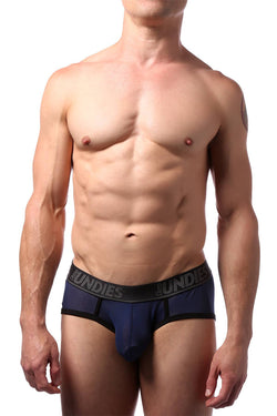 CheapUndies Navy Classic Mesh Brief thumbnail 1